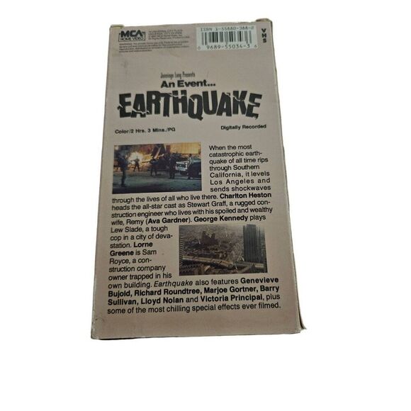 Earthquake VHS - Picture 2 of 4